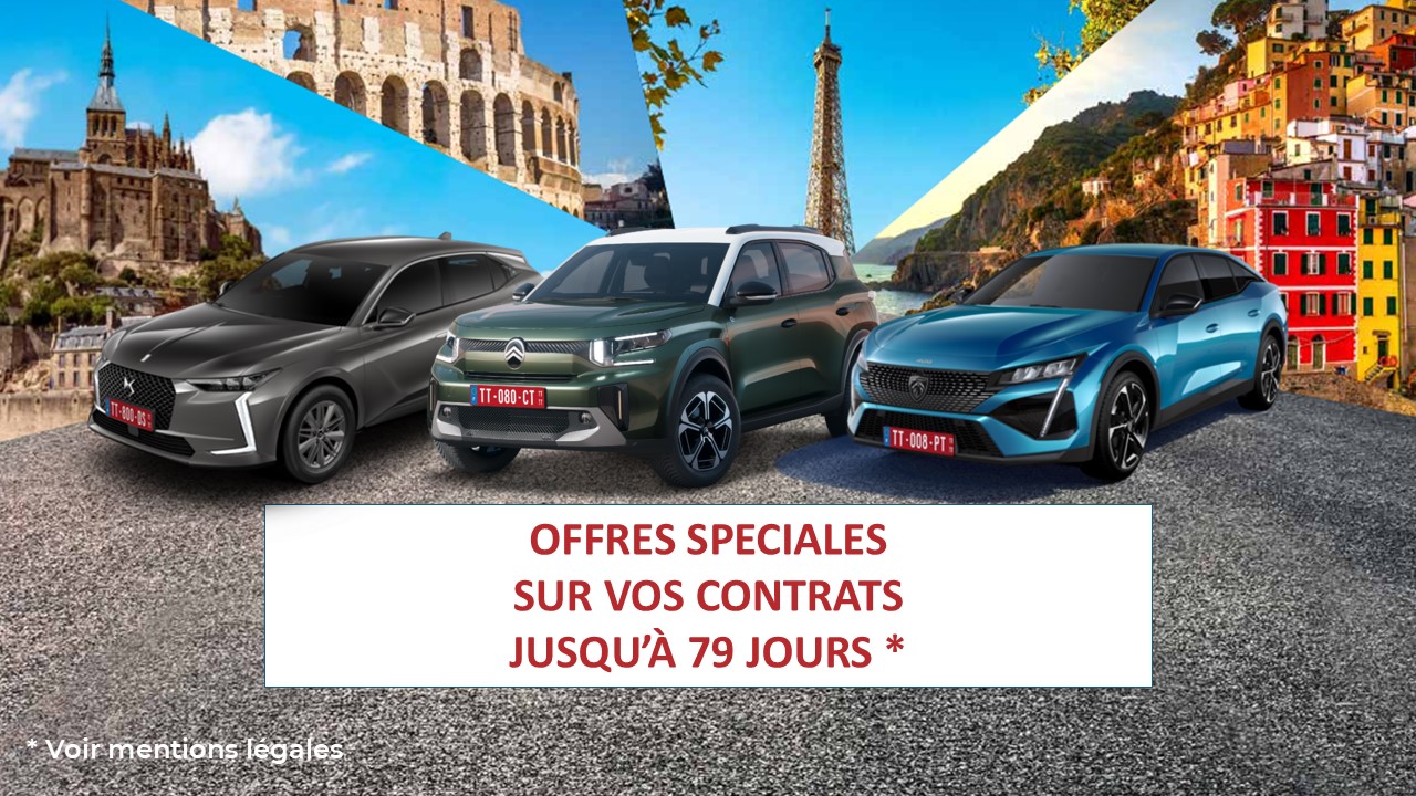 Pour une livraison du 08 septembre 2025 au 31 décembre 2025, bénéficiez de 70€ sur vos contrats jusqu'à 79 jours