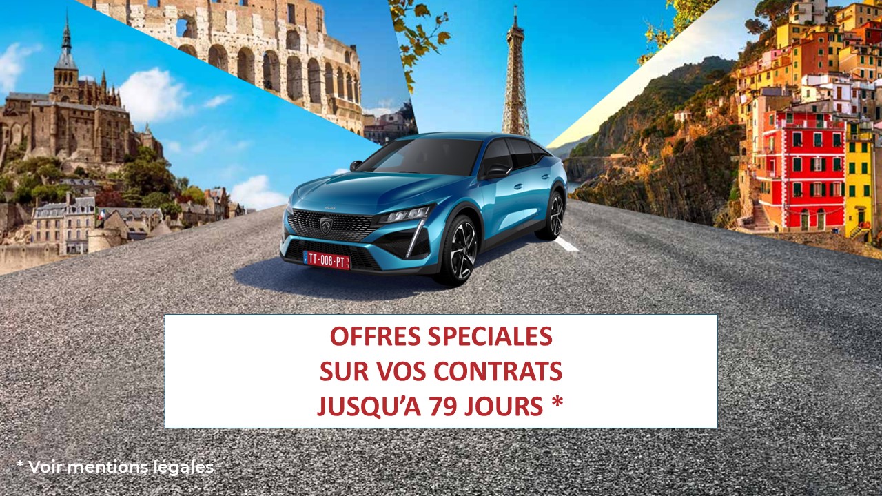 Pour une livraison du 08 septembre 2025 au 31 décembre 2025, bénéficiez de 70€ sur vos contrats jusqu'à 79 jours