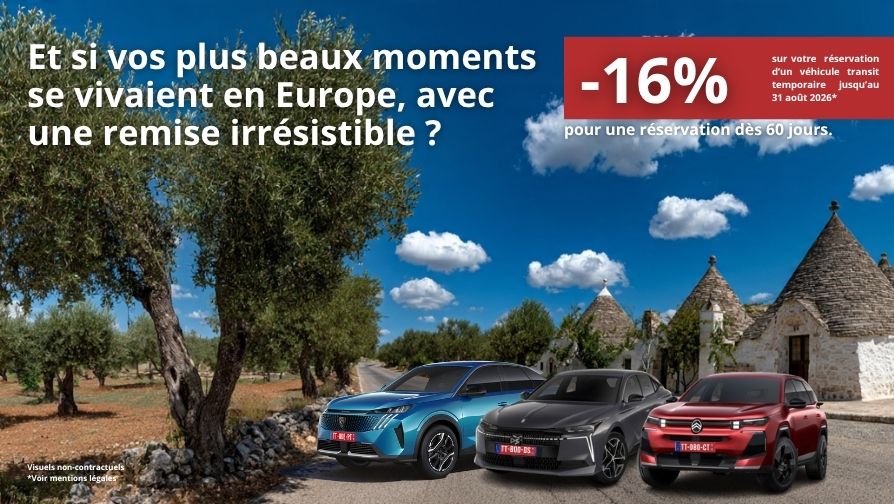 Remises exceptionnelles pour une réservation supérieure à 60 jours.