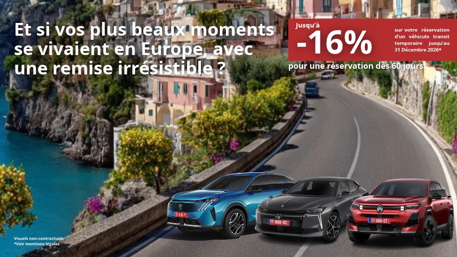 Remises exceptionnelles pour une réservation supérieure à 60 jours.