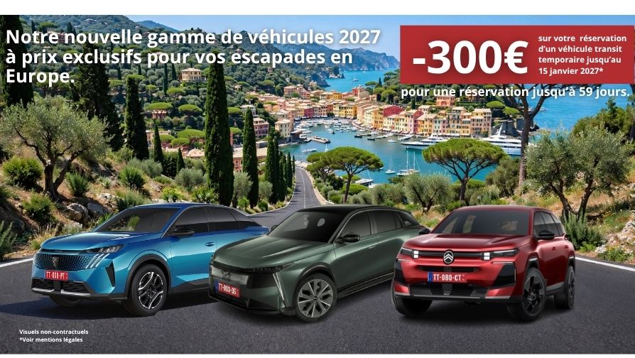 Remises exceptionnelles pour une réservation jusqu'à 59 jours.